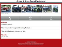 Tablet Screenshot of m.crossandsonsequip.com